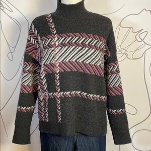 Chic Plaid Turtleneck Sweater